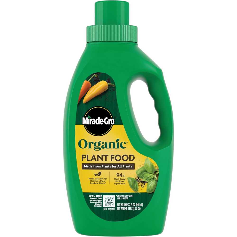 Miracle-Gro Organic Plant Food Liquid Fertilizer, 32 oz.