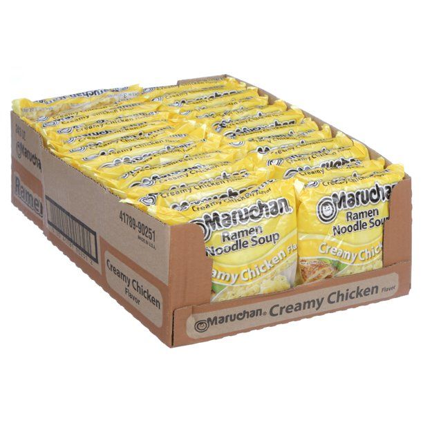 24-Pack Maruchan Creamy Chicken Ramen Noodles