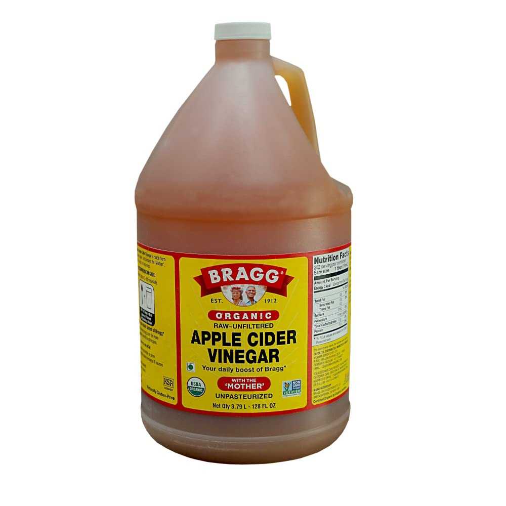 Bragg Organic Raw & Unfiltered Apple Cider Vinegar, 128 oz.