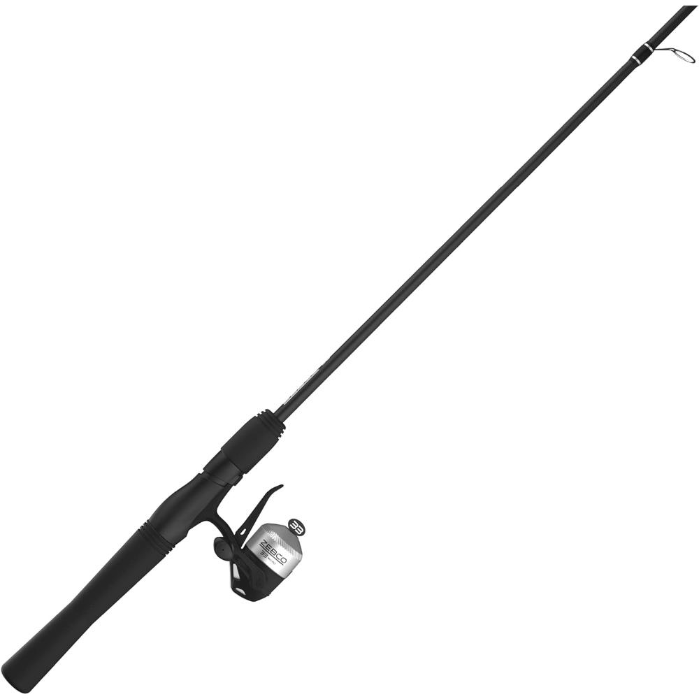 Zebco 33 Spincast Reel and 2-Piece Fishing Rod Combo