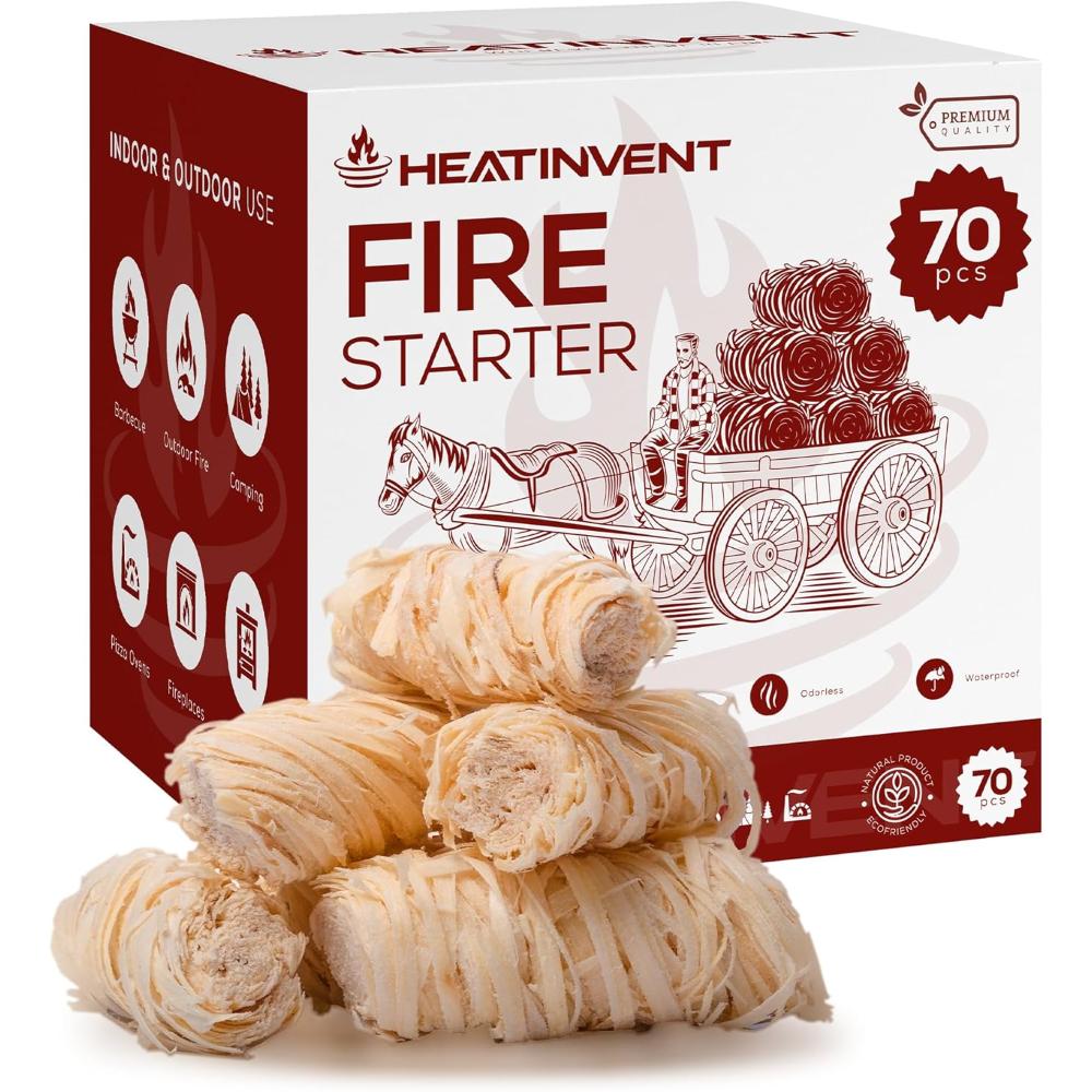70-Pack Heatinvent Waterproof Fire Starters