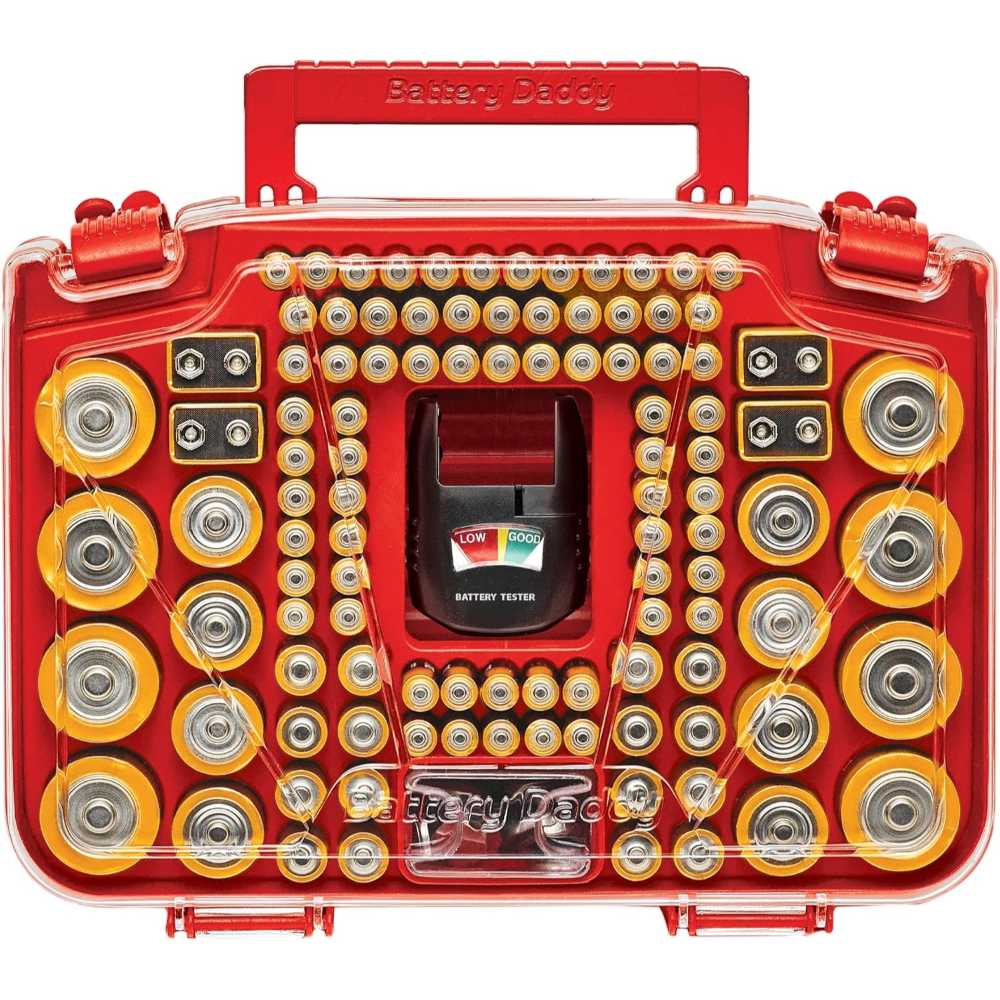 Ontel Battery Daddy Smart 150-Battery Organizer w/ Tester