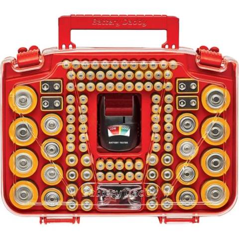 Ontel Battery Daddy Smart 150-Battery Organizer w/ Tester