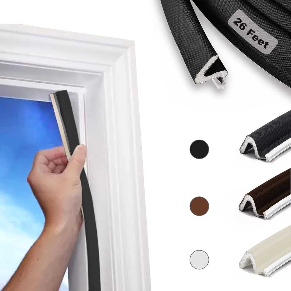 Non-Adhesive Kerf Door Frame Weather Stripping Seal