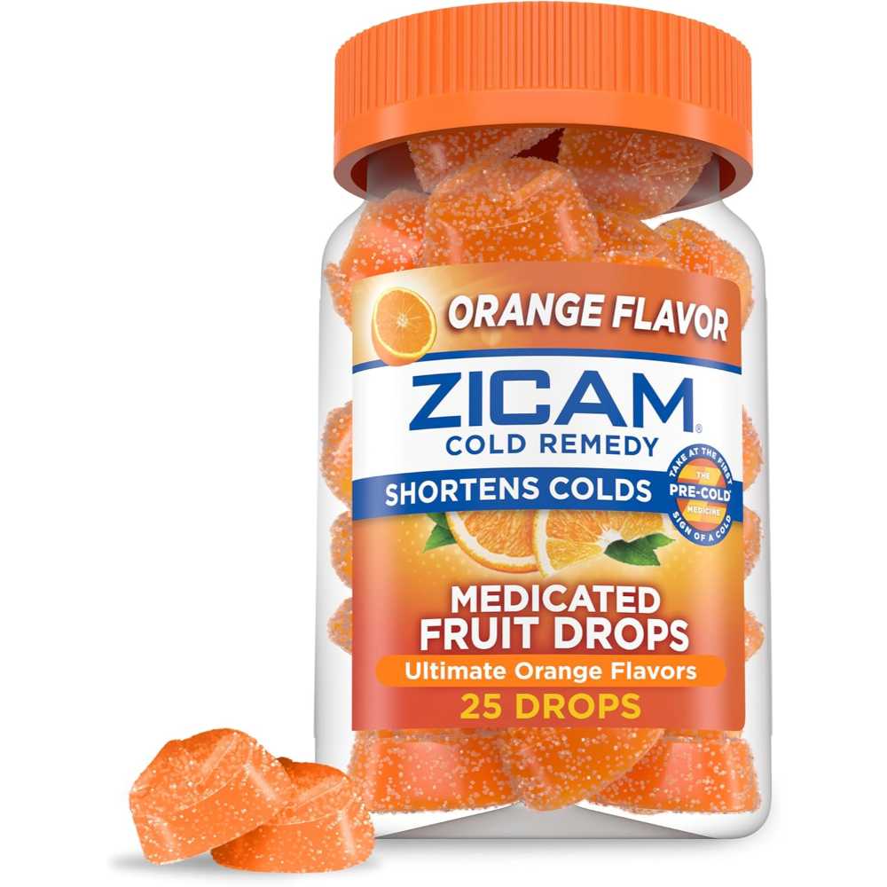 25-Pack Zicam Cold Remedy Medicated Fruit Drops