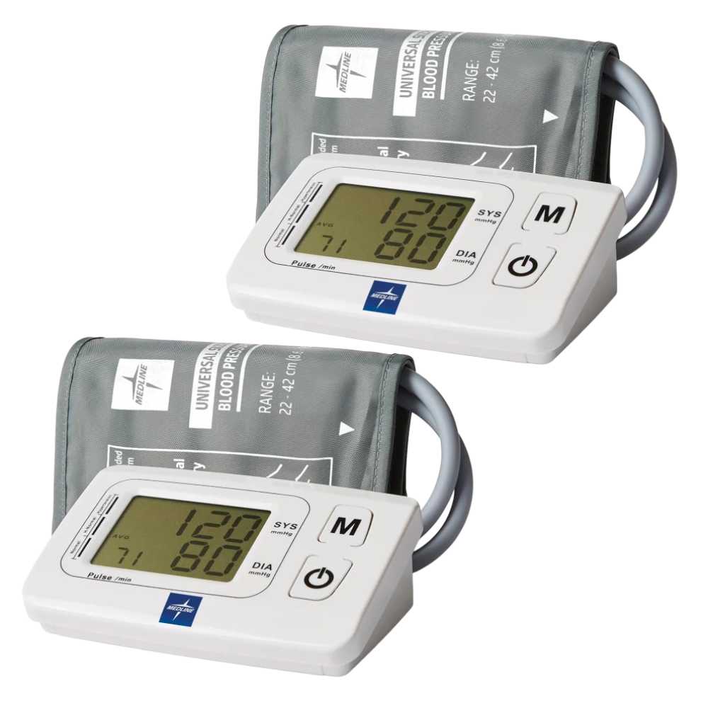 2-Pack Medline Upper Arm Blood Pressure Monitor