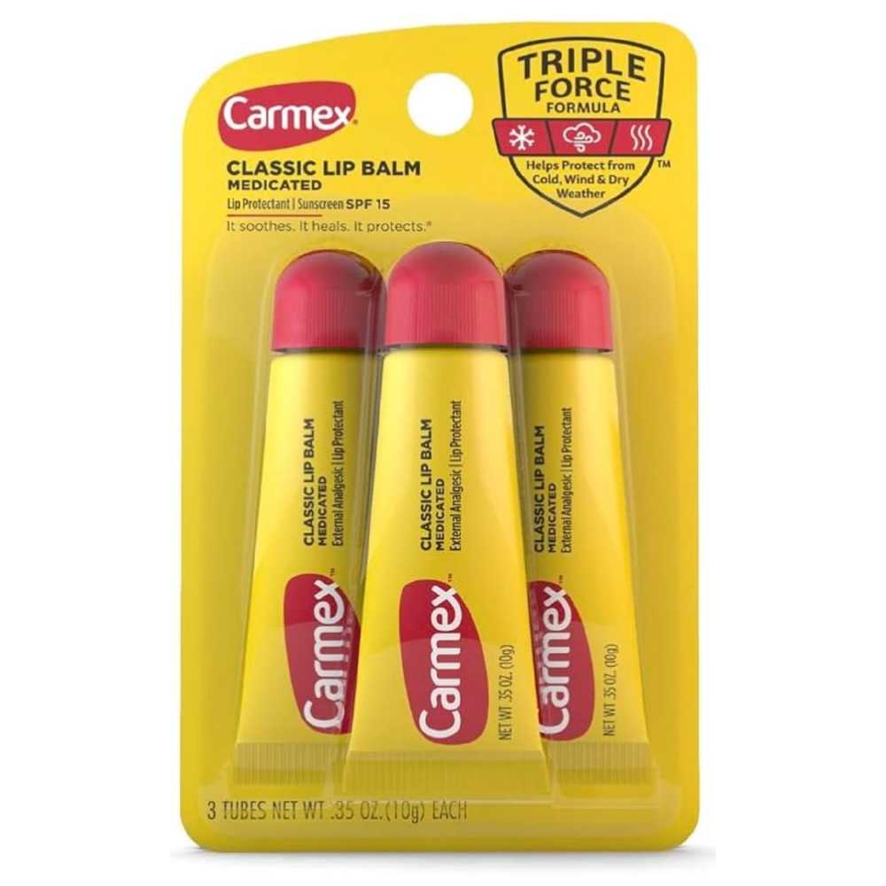 3-Pack Carmex Classic Medicated Lip Balm