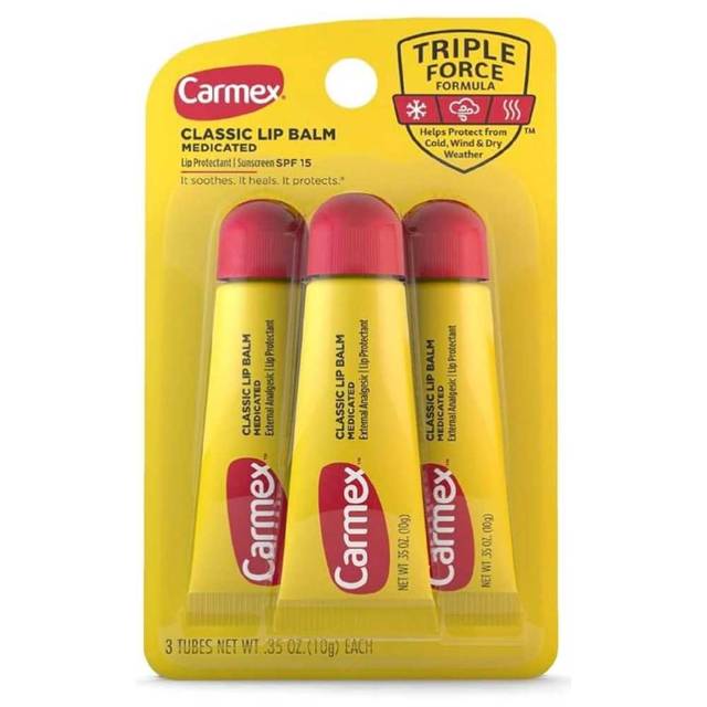 3-Pack Carmex Classic Medicated Lip Balm