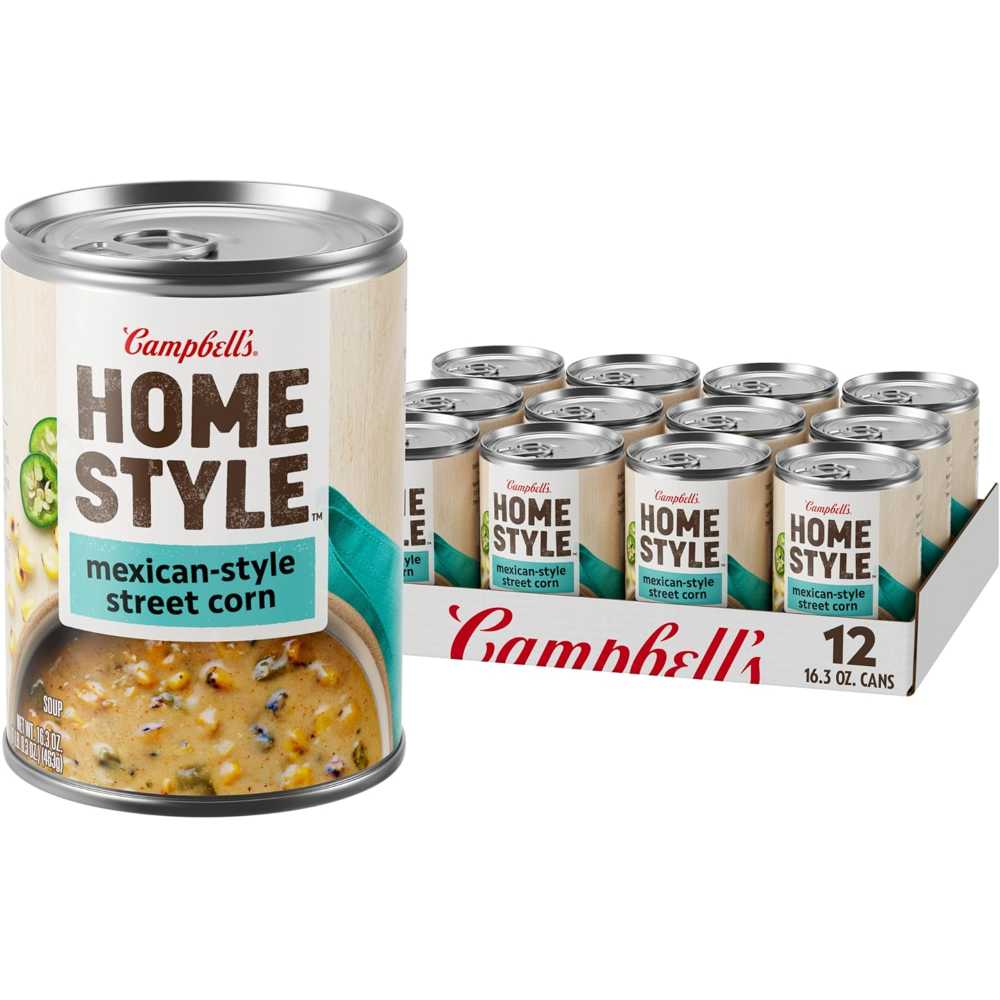 12-Pack Campbell's Homestyle Mexican Style Street Corn Soup, 16.3 oz.