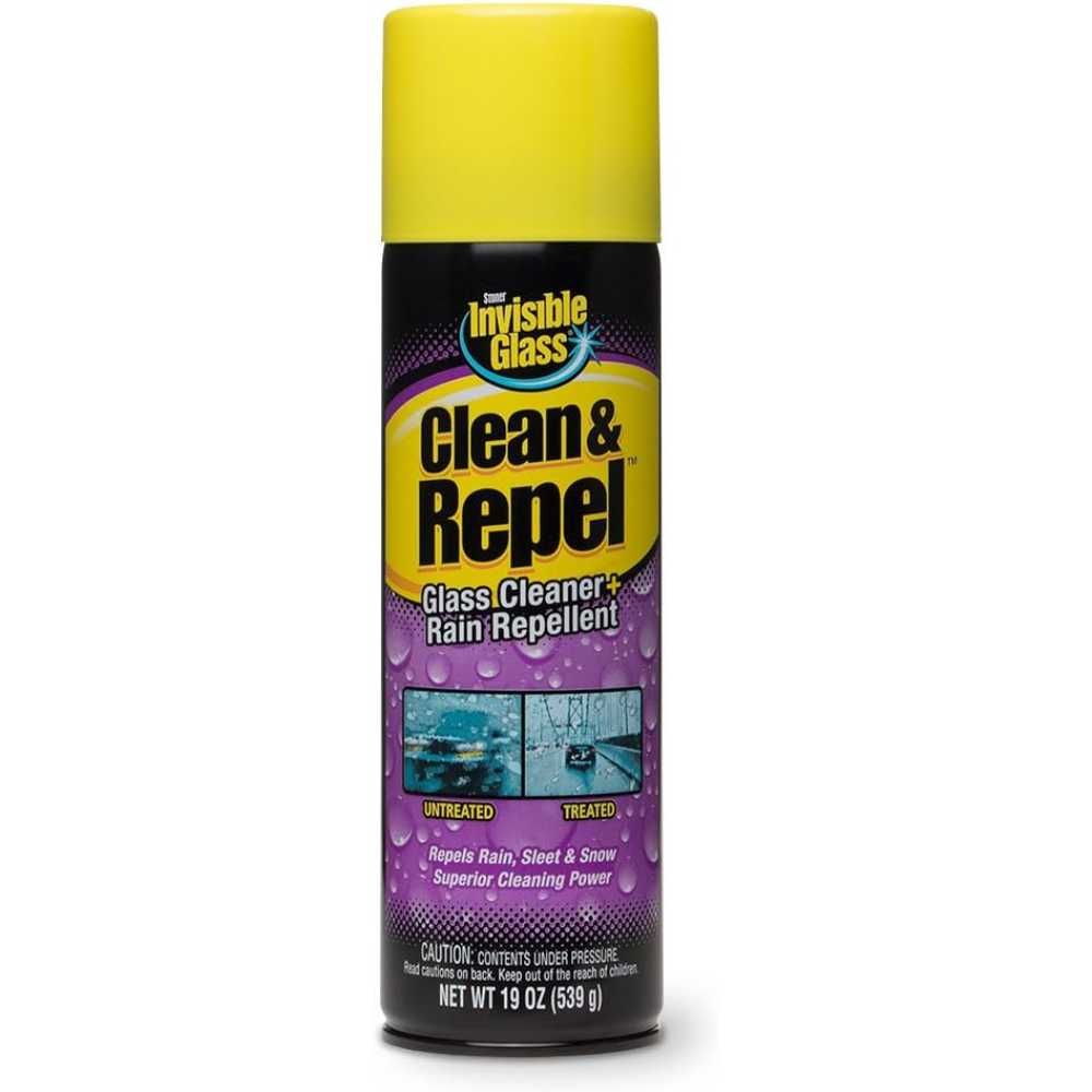 Invisible Glass Clean & Repel Aerosol Glass Cleaner & Rain Repellent, 19 oz.