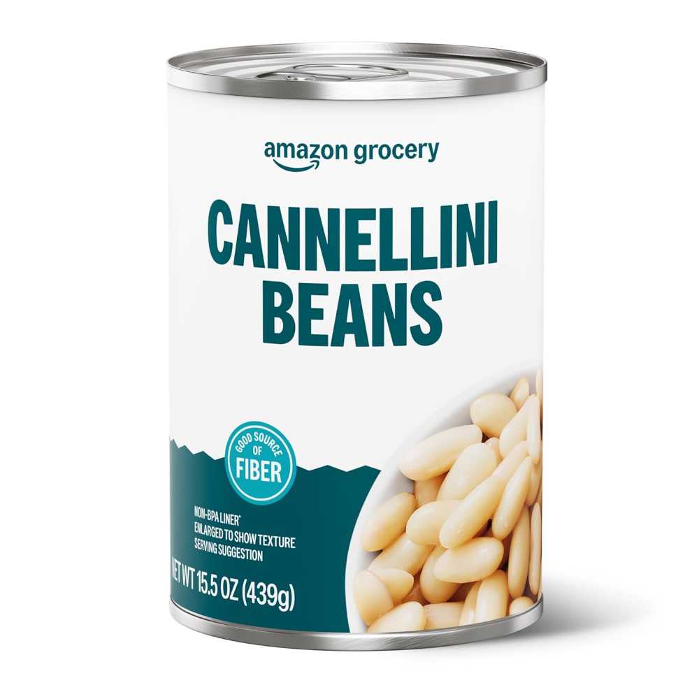 Prime: Amazon Grocery Canned Cannellini Beans, 15.5 oz.
