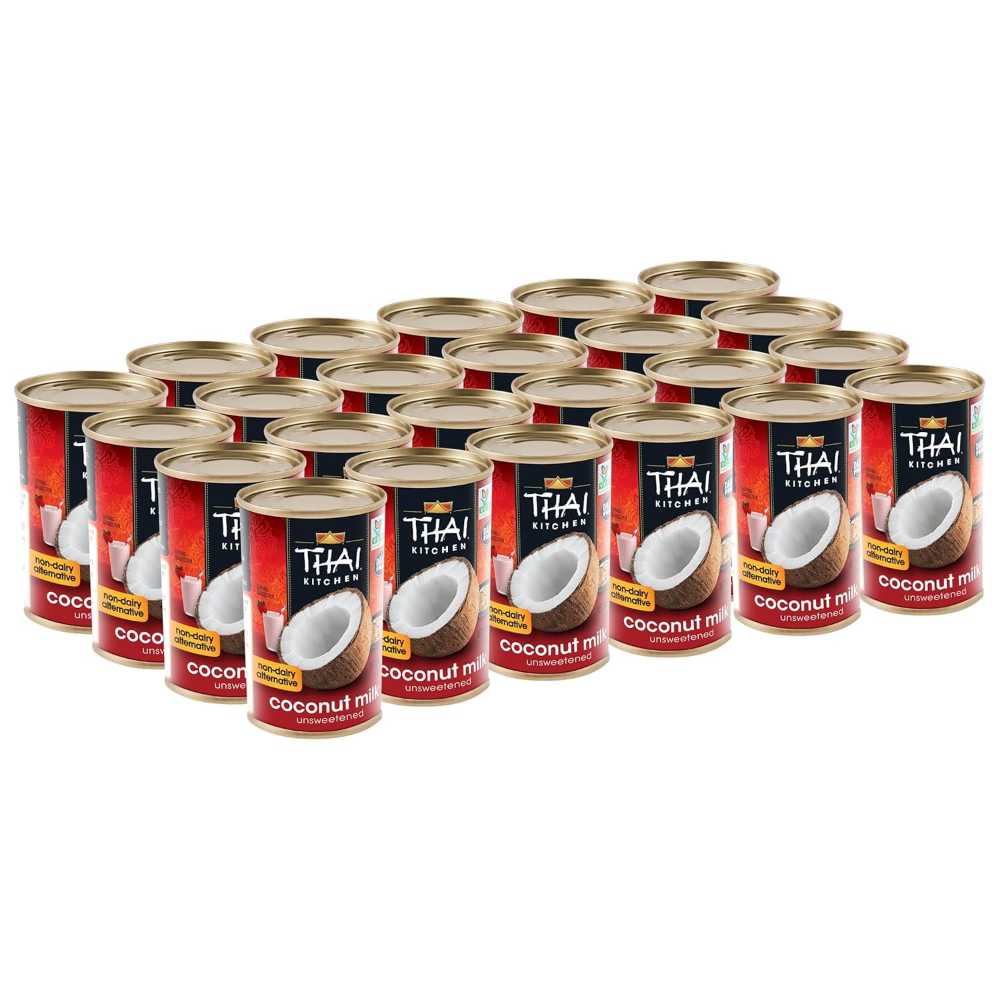 24-Pack Thai Kitchen Unsweetened Canned Coconut Milk, 5.46 oz.