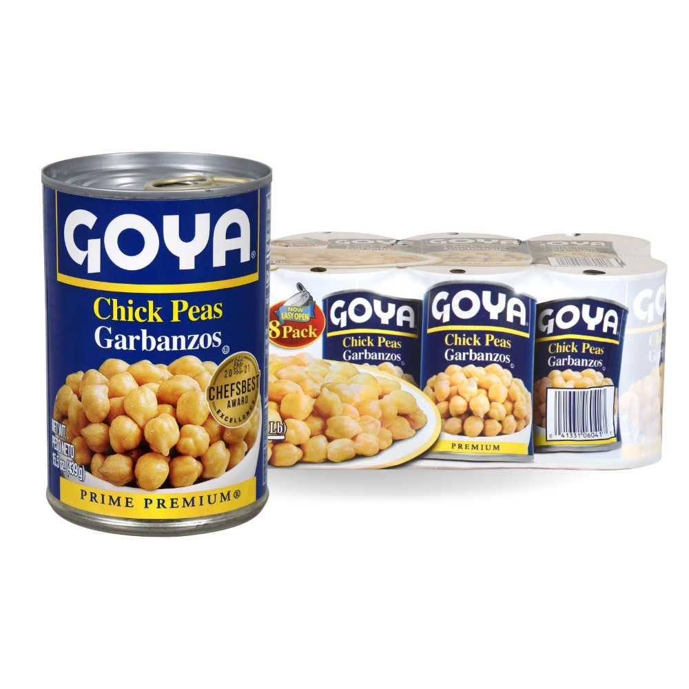 8-Pack Goya Chick Peas (Garbanzo Beans), 15.5 oz. ($0.80/Can)