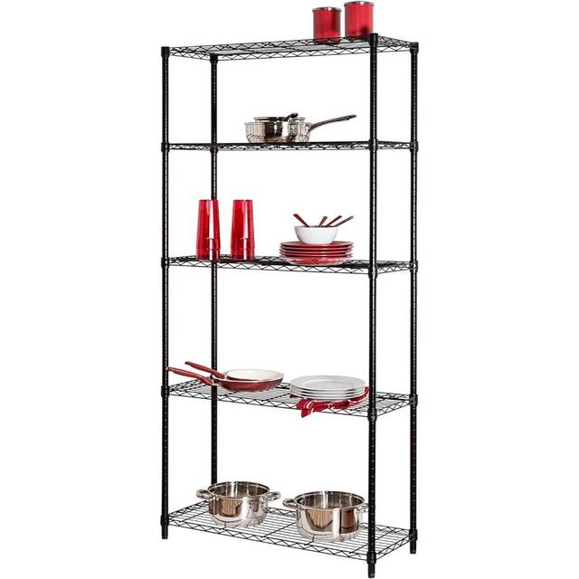 Prime Members: Honey-Can-Do Heavy Duty 5-Tier Shelving Unit, Black