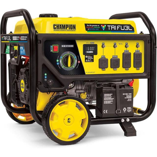Prime Members: Champion 10,000W Tri-Fuel Generator w/ CO Shield