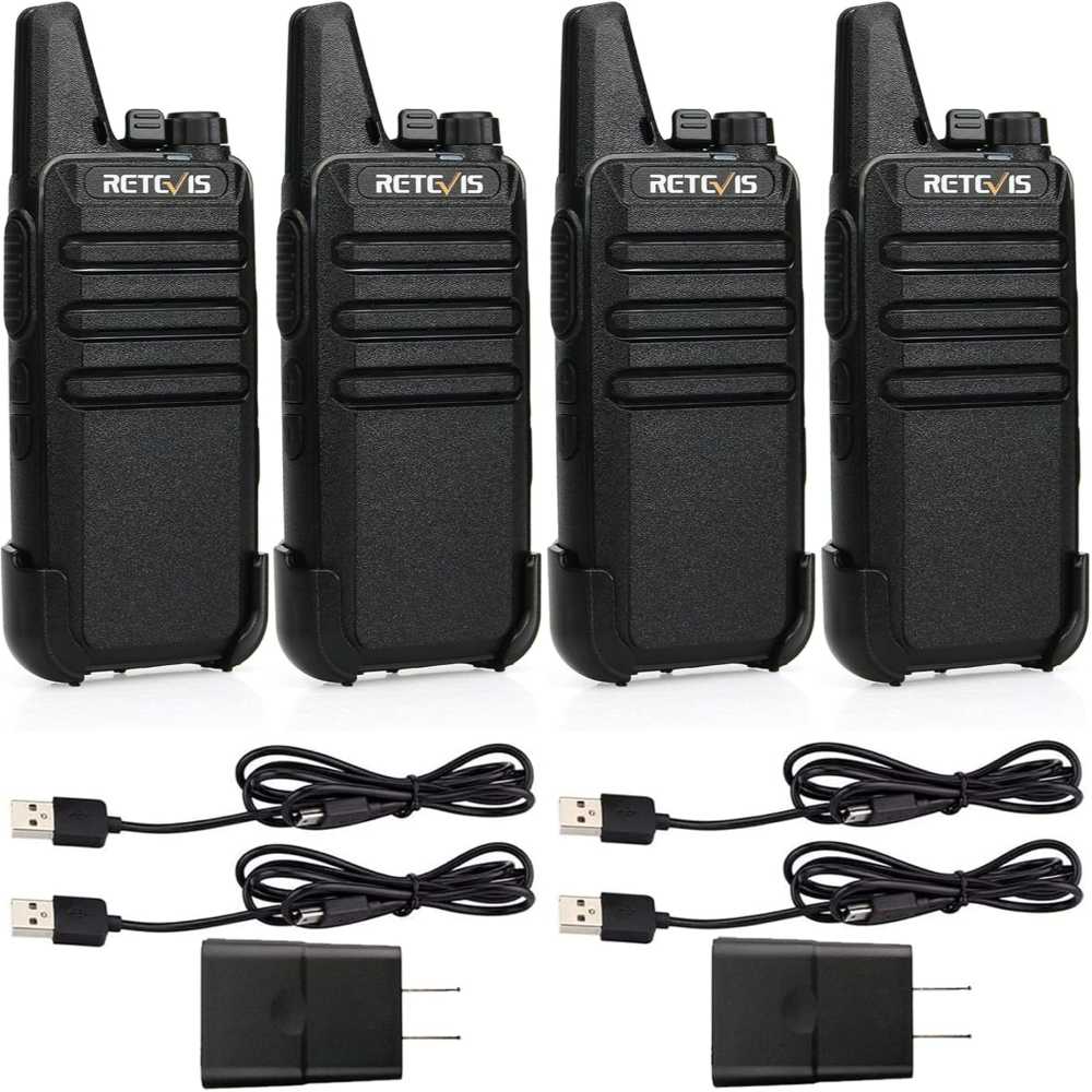 Prime Members: 4-Pack Retevis RT22 Rechargeable Walkie Talkies