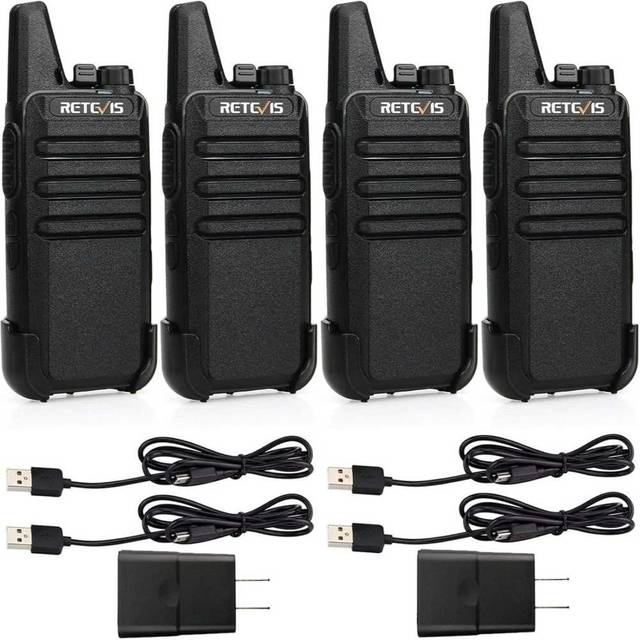 Prime Members: 4-Pack Retevis RT22 Rechargeable Walkie Talkies