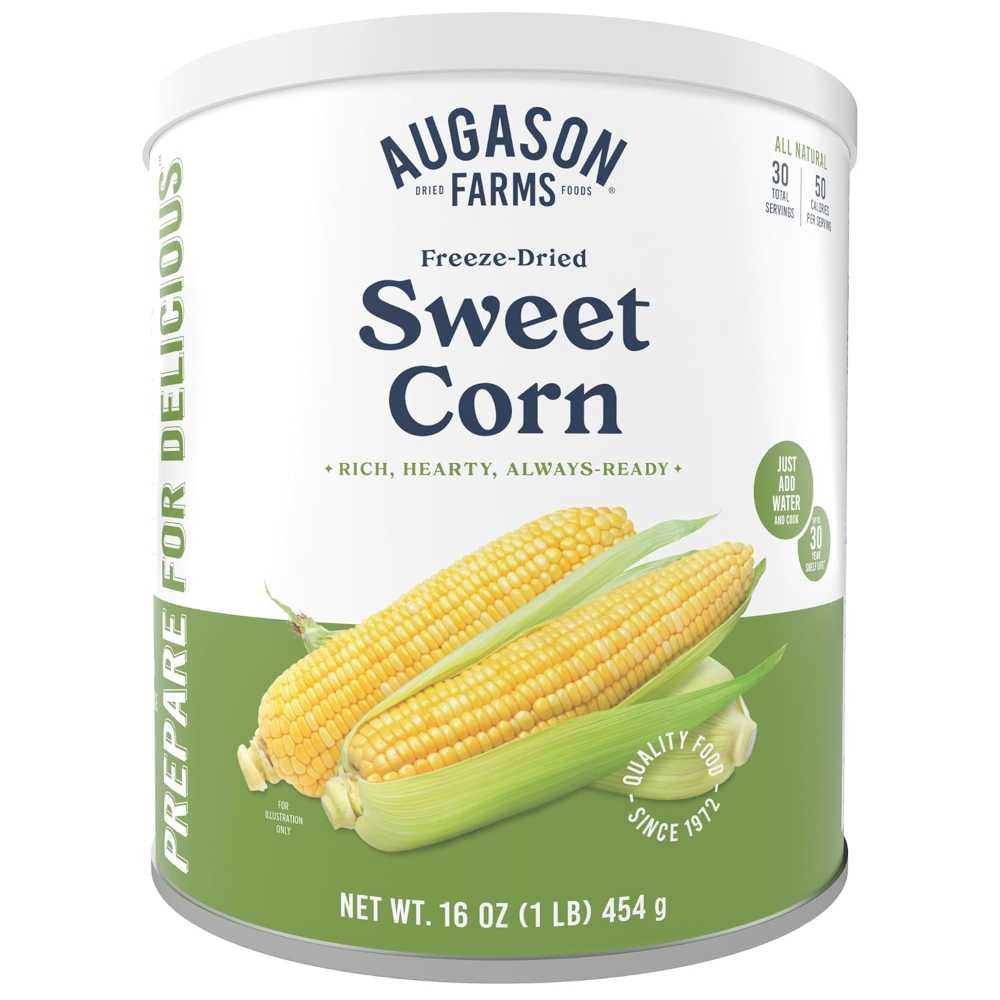 Augason Farms Freeze Dried Sweet Corn #10 Can