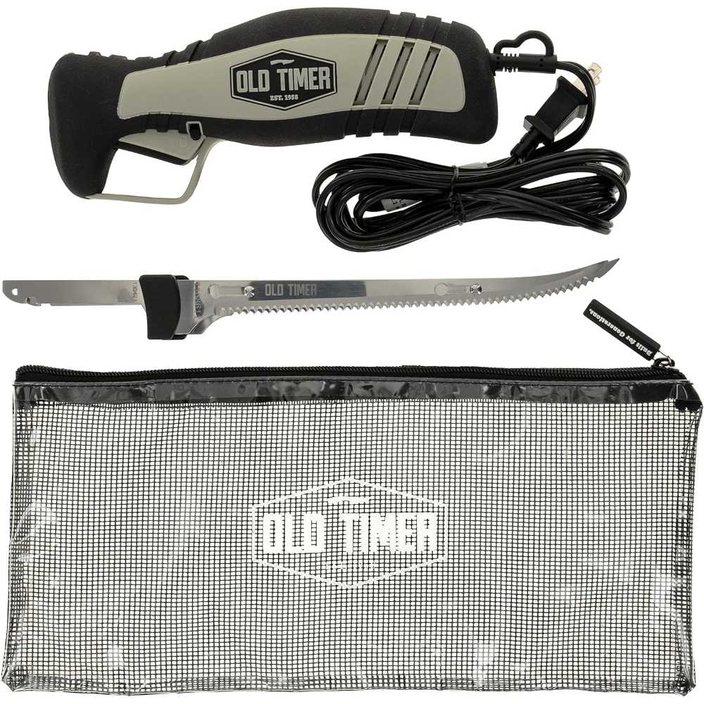 Old Timer 110V Electric 8" Fillet Knife w/ Carry Case