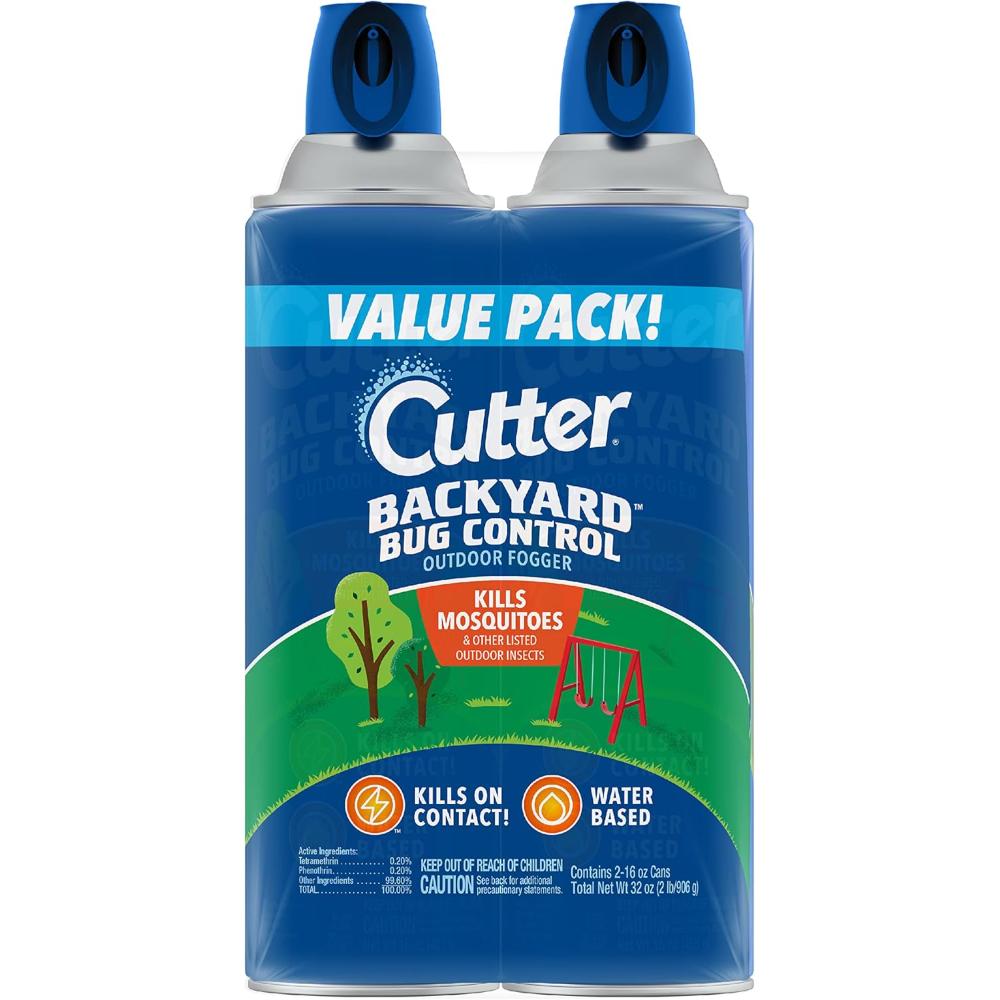 2-Pack Cutter Backyard Bug Control Outdoor Fogger, 16 oz.
