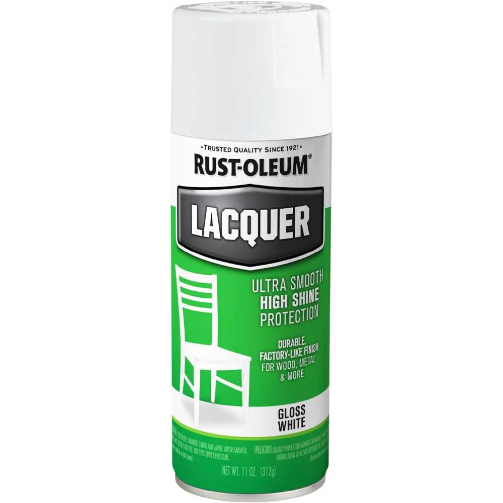 Rust-Oleum Lacquer Spray, 11 oz. (Gloss White)