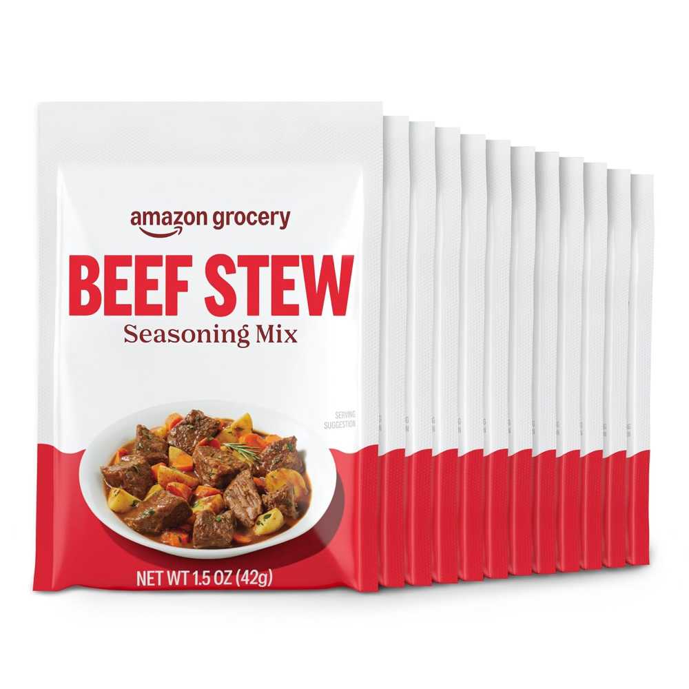 12-Pack Amazon Grocery Beef Stew Seasoning Mix, 1.5 oz.
