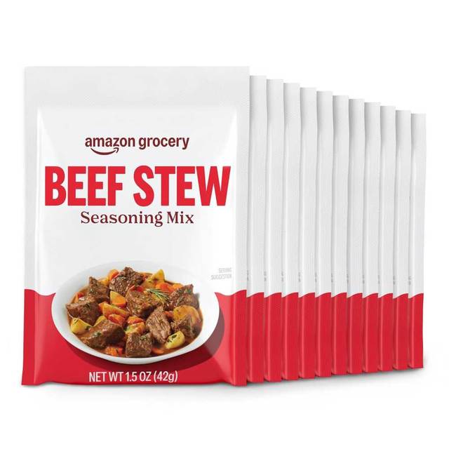 12-Pack Amazon Grocery Beef Stew Seasoning Mix, 1.5 oz.