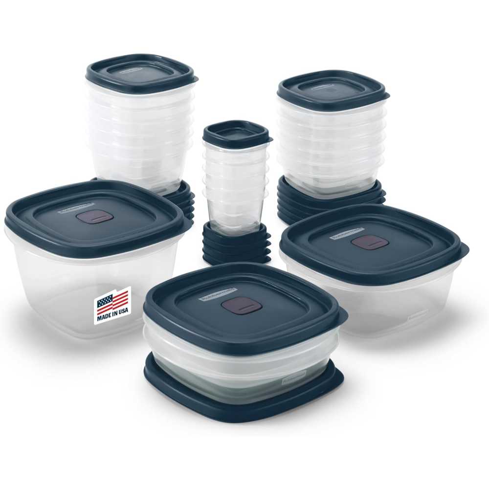 21-Pack Rubbermaid EasyFindLids Food Storage Container Set
