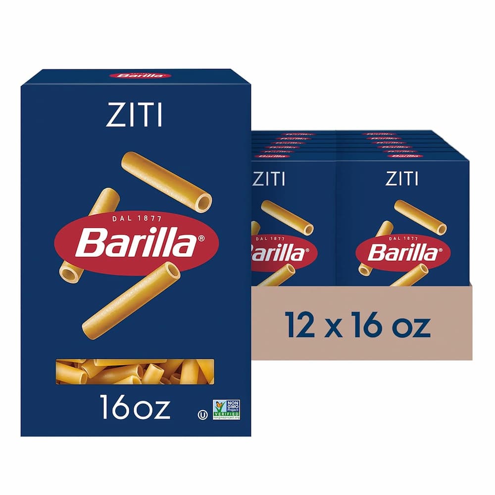 12-Pack Barilla Ziti Pasta, 16 oz.
