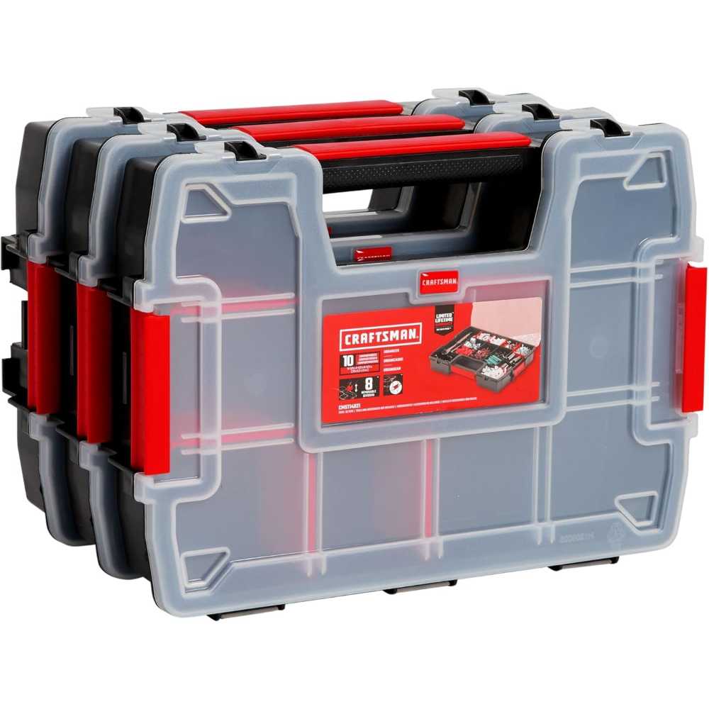 3-Pack Craftsman 10-Compartment Storage Organizer ($4.36/Each)