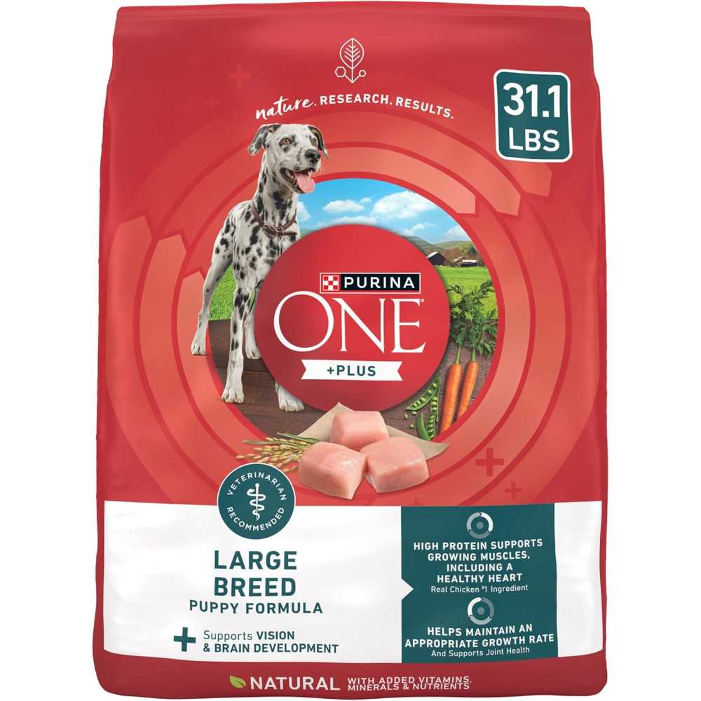Purina ONE Plus Large Breed Puppy Dry Dog Food, 31.1 lb.