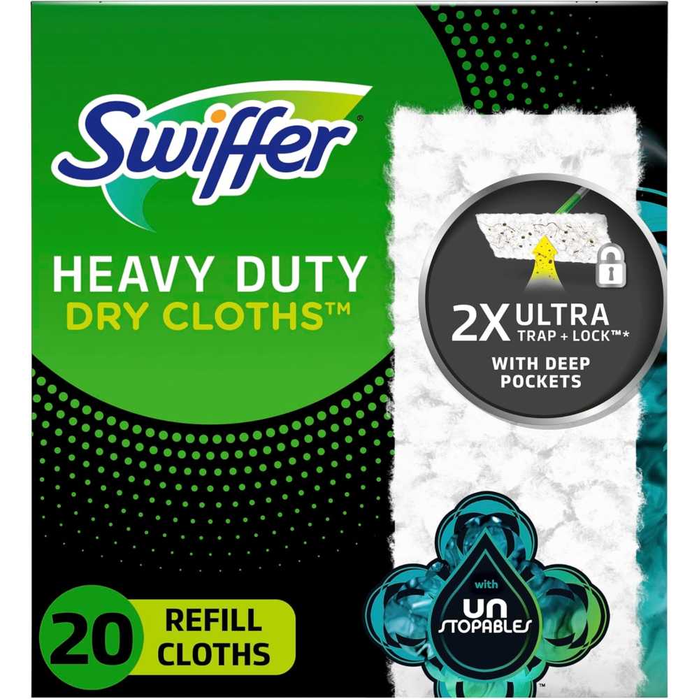 20-Pack Swiffer Heavy Duty Dry Multi-Surface Cloth Refills