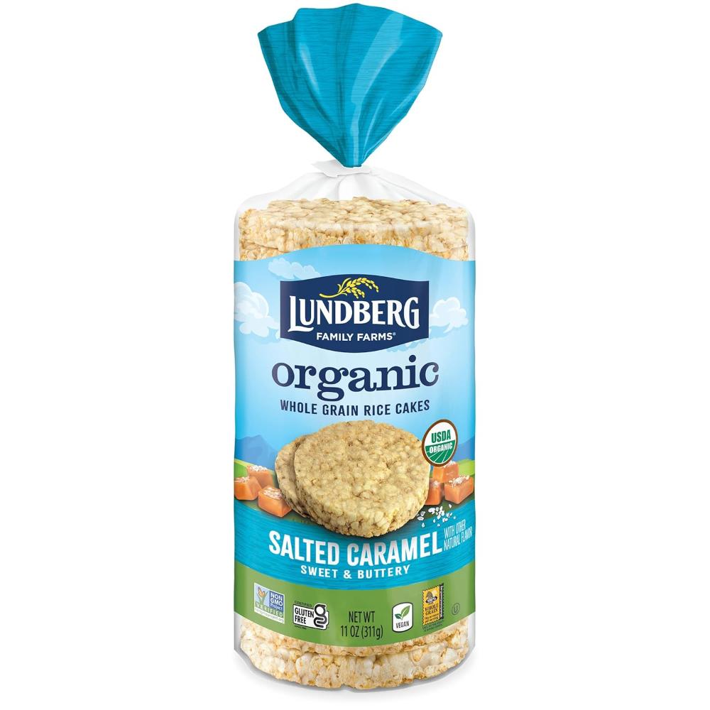 Lundberg Organic Whole Grain Brown Rice Cakes, 11 oz. (Salted Caramel)