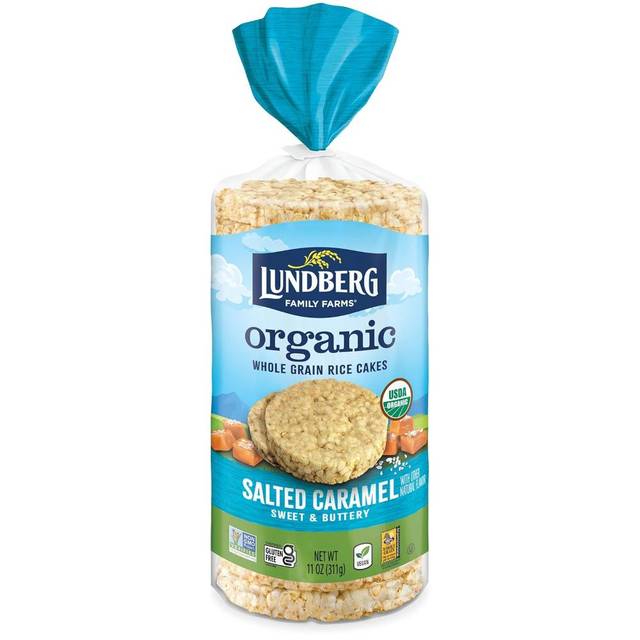 Lundberg Organic Whole Grain Brown Rice Cakes, 11 oz. (Salted Caramel)