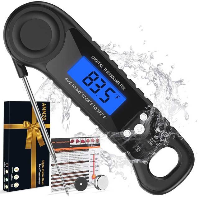 Ammzo Instant-Read Digital Meat Thermometer w/ Backlight