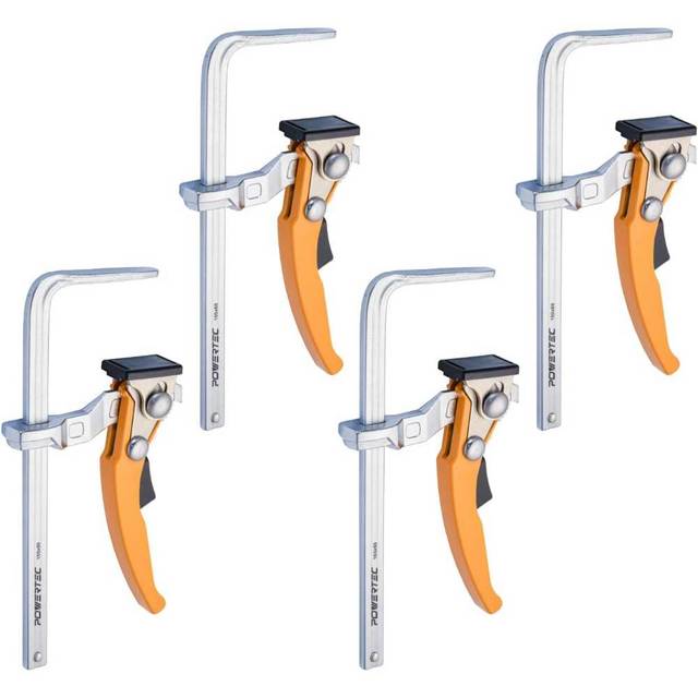 4-Pack POWERTEC 7" Ratcheting Table Clamp