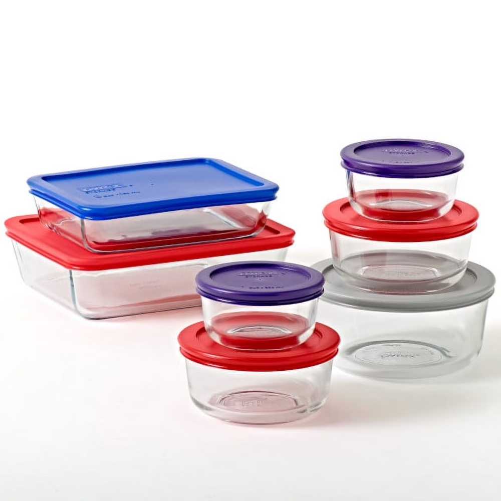 Pyrex 14-Piece Simply Store Glass Bakeware Set