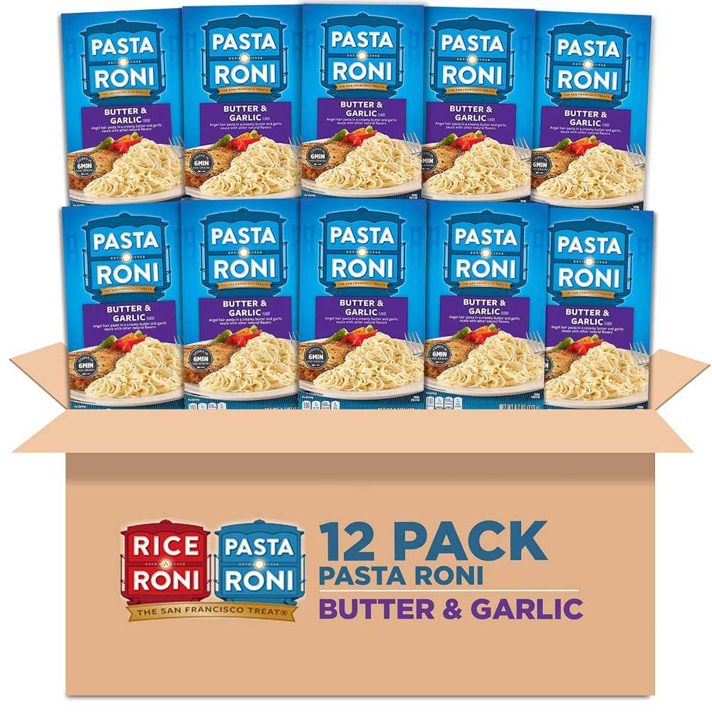 12-Pack Pasta Roni, 4.7 oz. (Butter & Garlic Angel Hair)