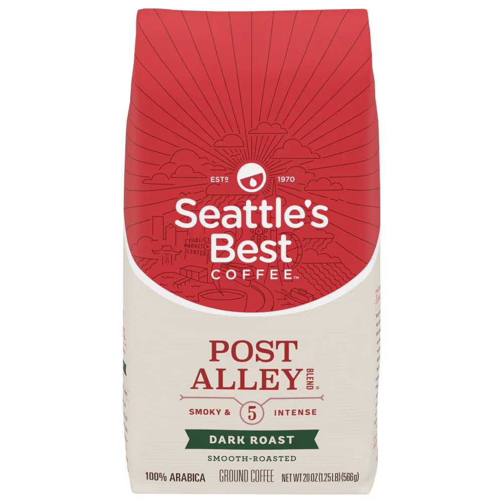 6-Pack Seattle's Best Coffee Post Alley Blend Dark Roast Ground Coffee, 20 oz.