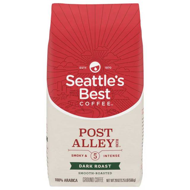 6-Pack Seattle's Best Coffee Post Alley Blend Dark Roast Ground Coffee, 20 oz.