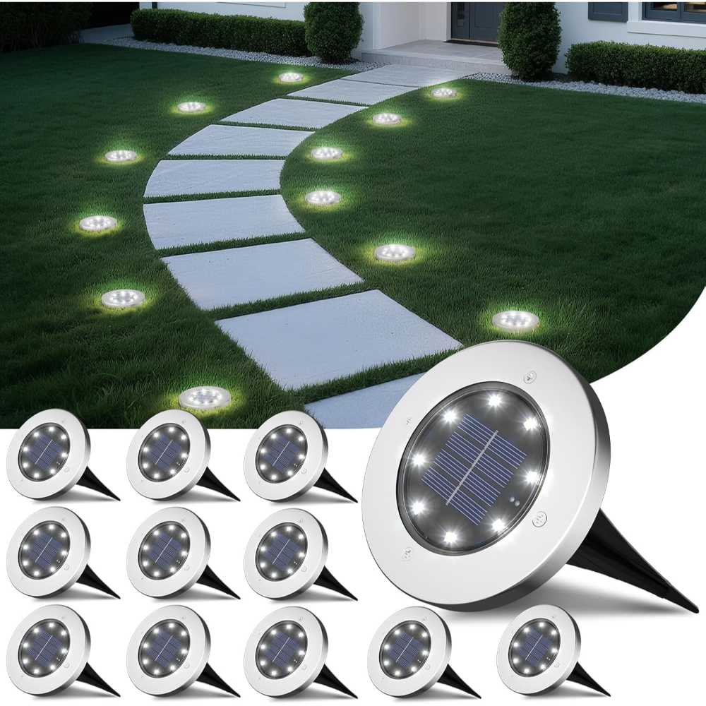 Prime Members: 12-Pack INCX Solar Ground Lights