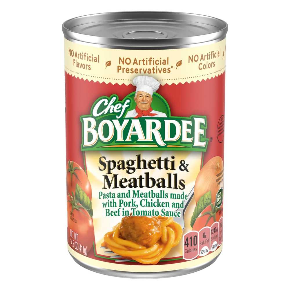 Chef Boyardee Spaghetti & Meatballs, 14.5 oz.