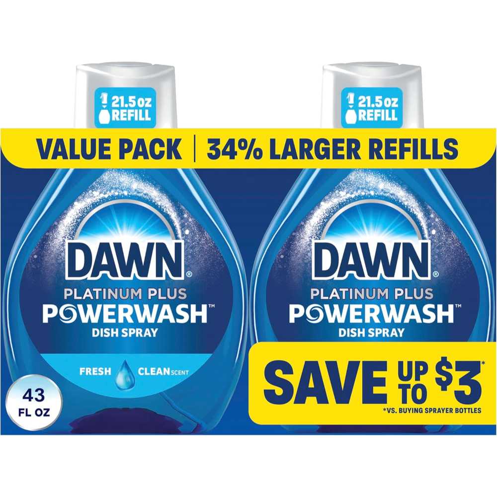 2-Pack Dawn Powerwash Dish Spray Refills, 21.5 oz.