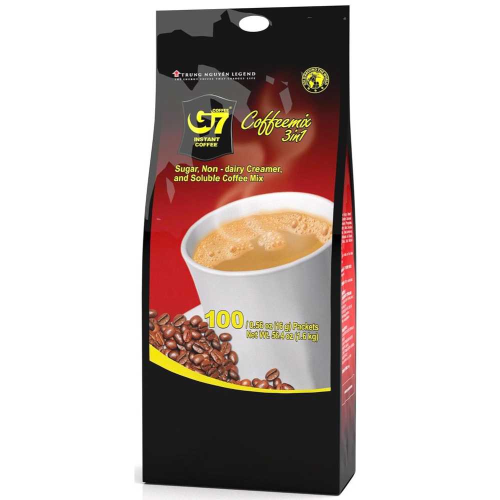 100-Pack Trung Nguyen G7 3-in-1 Instant Coffee Sticks