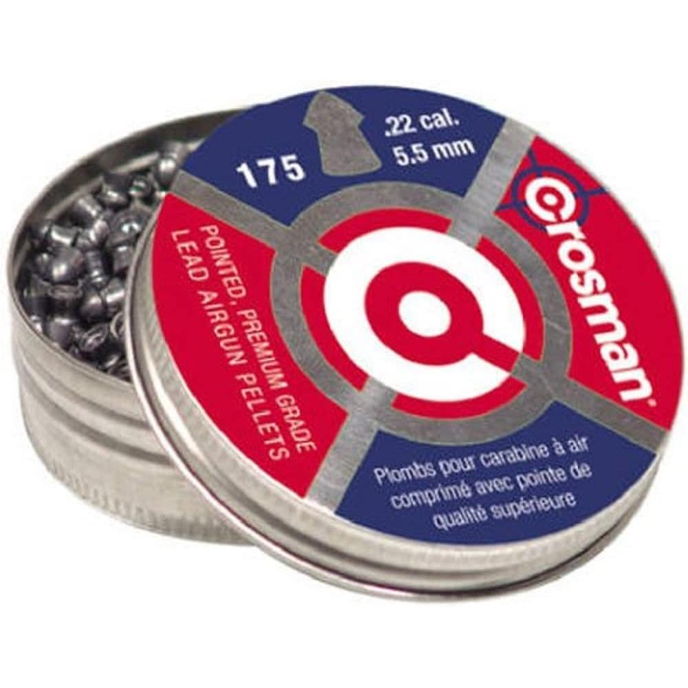 175-Count Crosman .22-Caliber Pointed Pellets