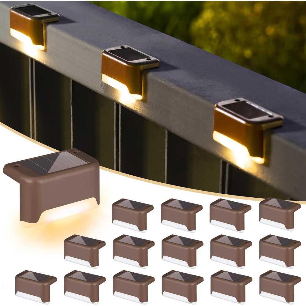 16-Pack Solpex Solar Deck/Fence Lights
