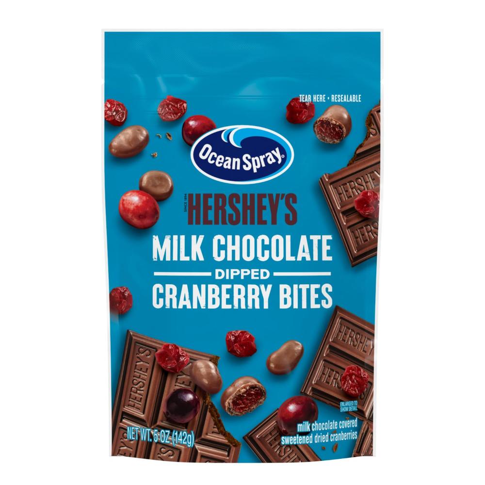 12-Pack Ocean Spray Hershey's Milk Chocolate Dipped Cranberry Bites, 5 oz.