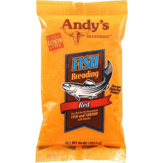 3-Pack Andy's Fish Breading, Red, 10 oz.