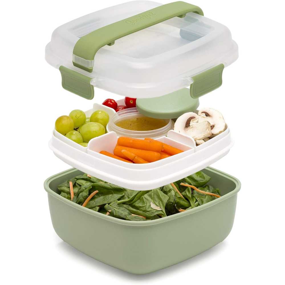 Prime Members: Goodful 56 oz. Stackable Lunch Box Container w/ Removeable Compartments