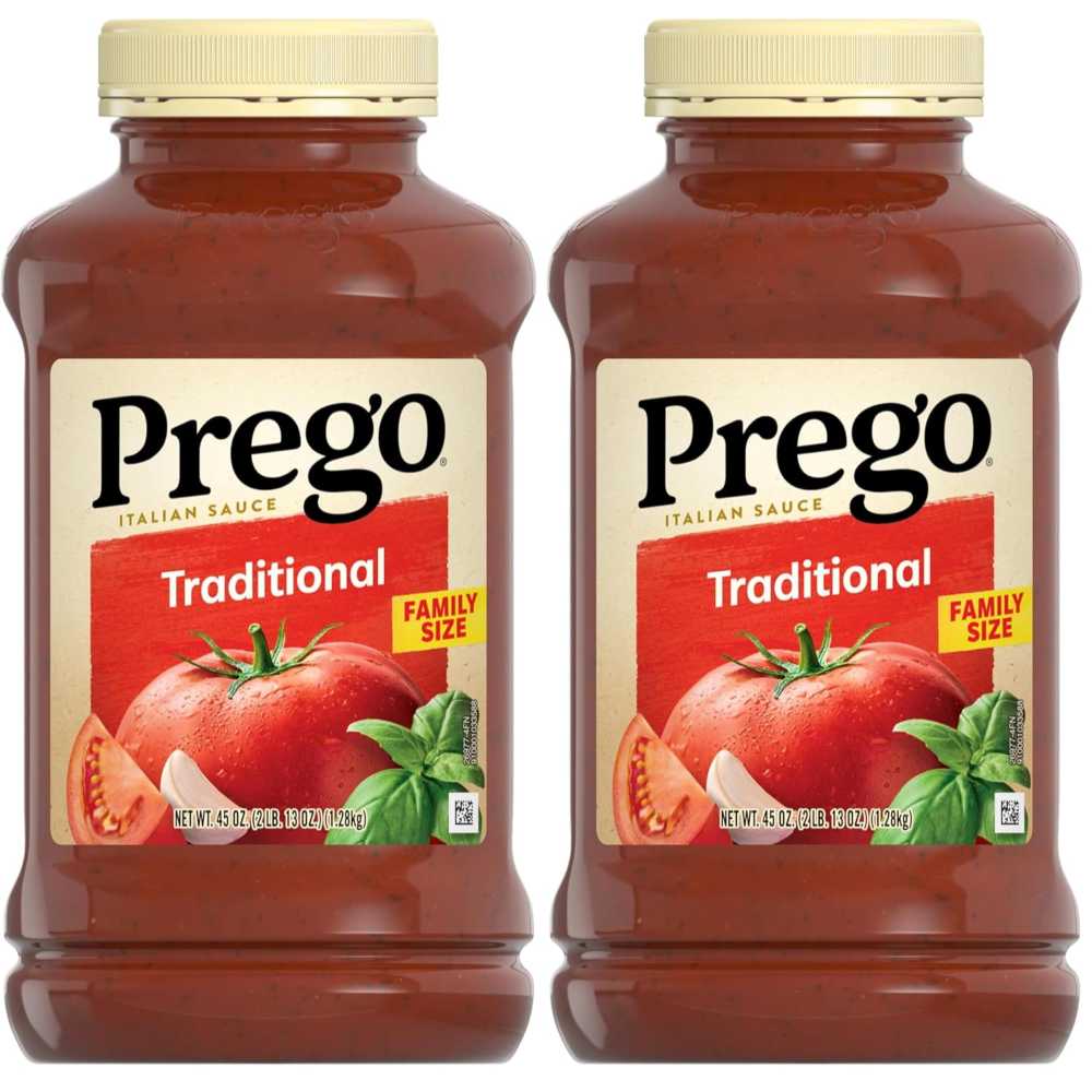 2-Pack Prego Traditional Pasta Sauce, 45 oz.